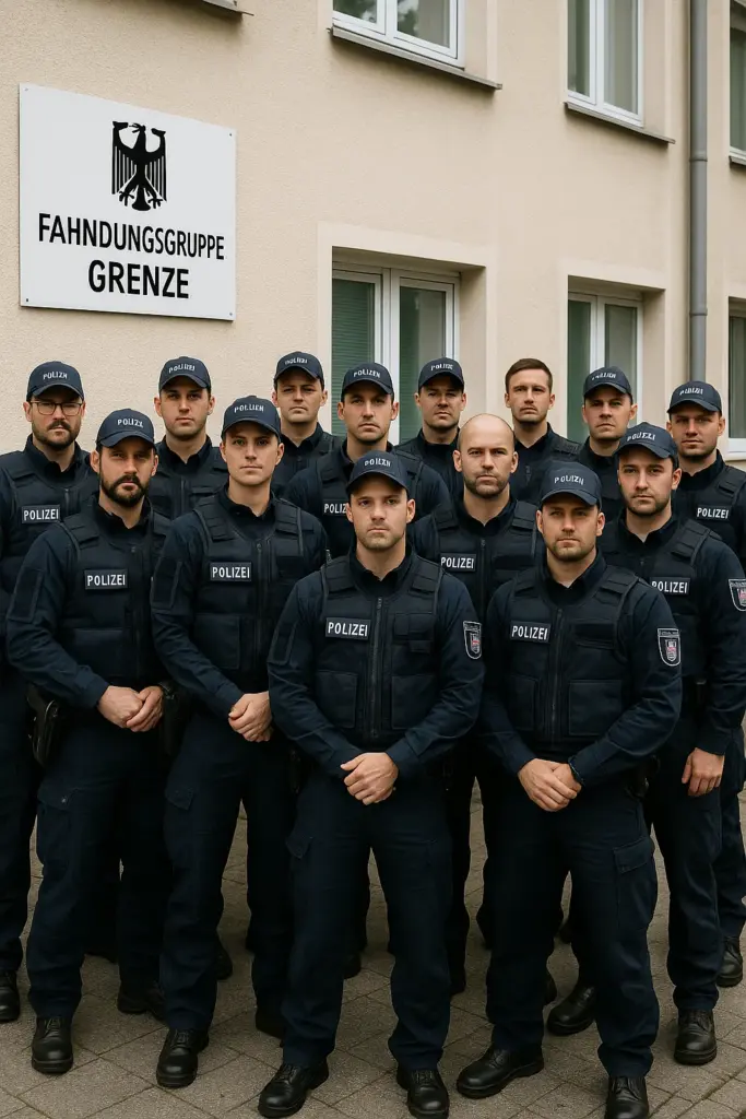 Polizei-Einsatzfahrzeuge in Zittau – neue Fahndungsgruppe Grenze gegen illegale Migration und Kriminalität