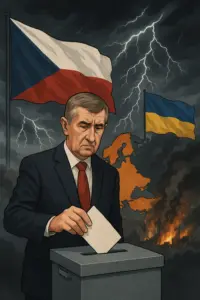 Andrej Babiš vor EU-Flagge – Tschechien-Wahl 2025 könnte Europa und die Ukraine ins Wanken bringen