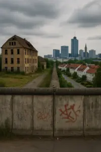 Ostdeutschland 35 Jahre nach der Wiedervereinigung – leere Straßen und geschlossene Läden symbolisieren das Gefühl der Abgehängtheit.