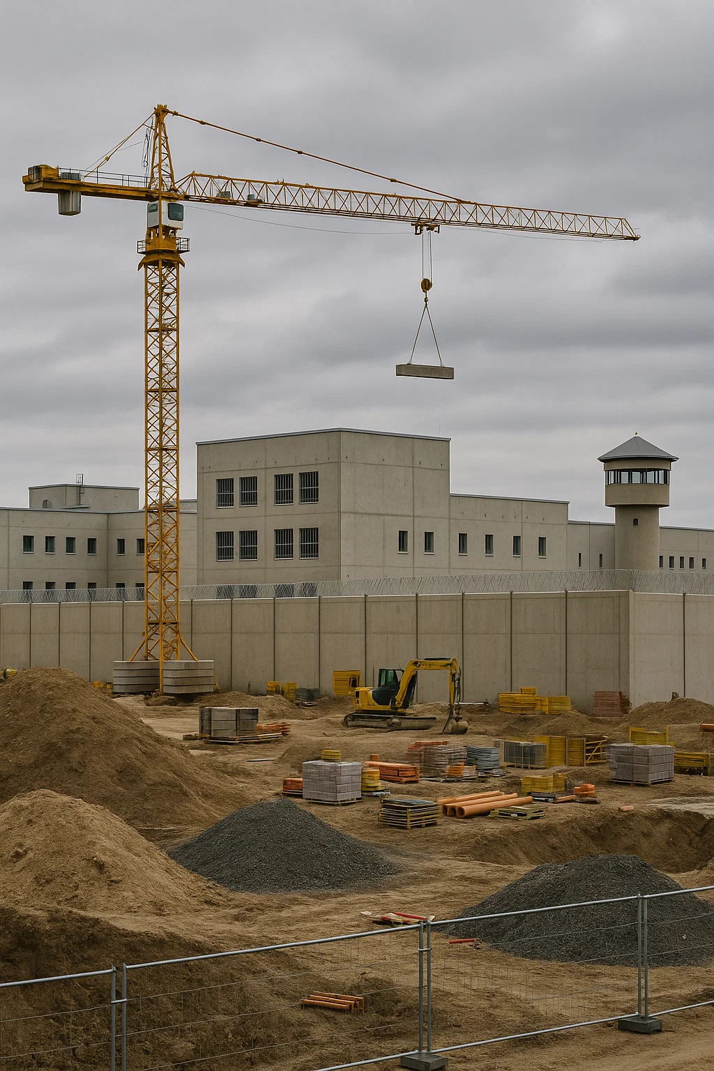 Baustelle der Justizvollzugsanstalt Zwickau – Kostenexplosion in Thüringen und Sachsen