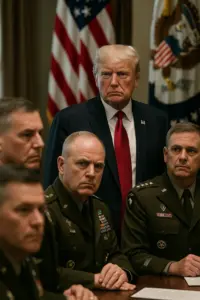 Donald Trump bei Militärtreffen – Historiker zieht Parallelen zu Adolf Hitler