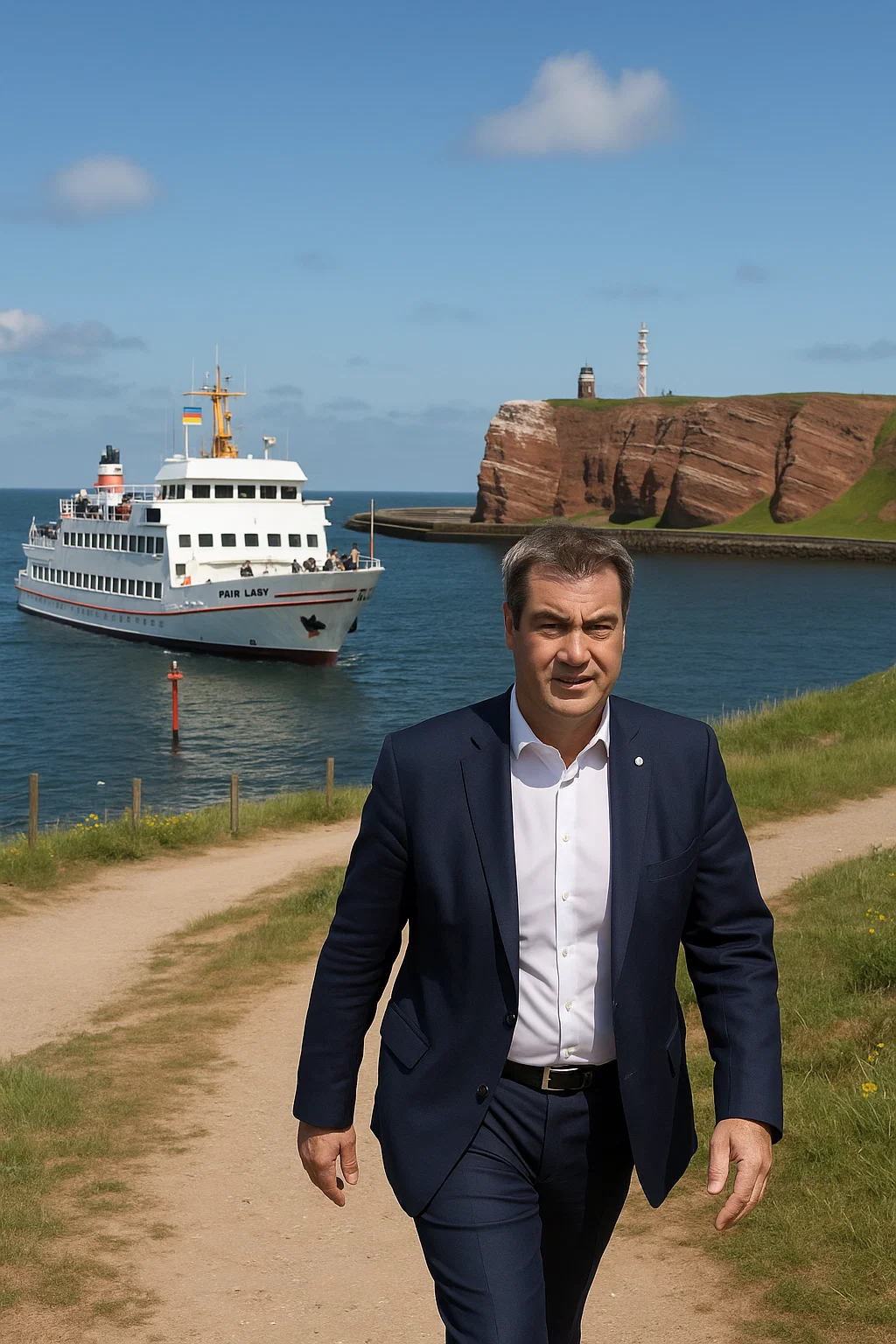 Markus Söder bei seiner umstrittenen Helgoland-Reise – Kritik an den 16.000 Euro Kosten