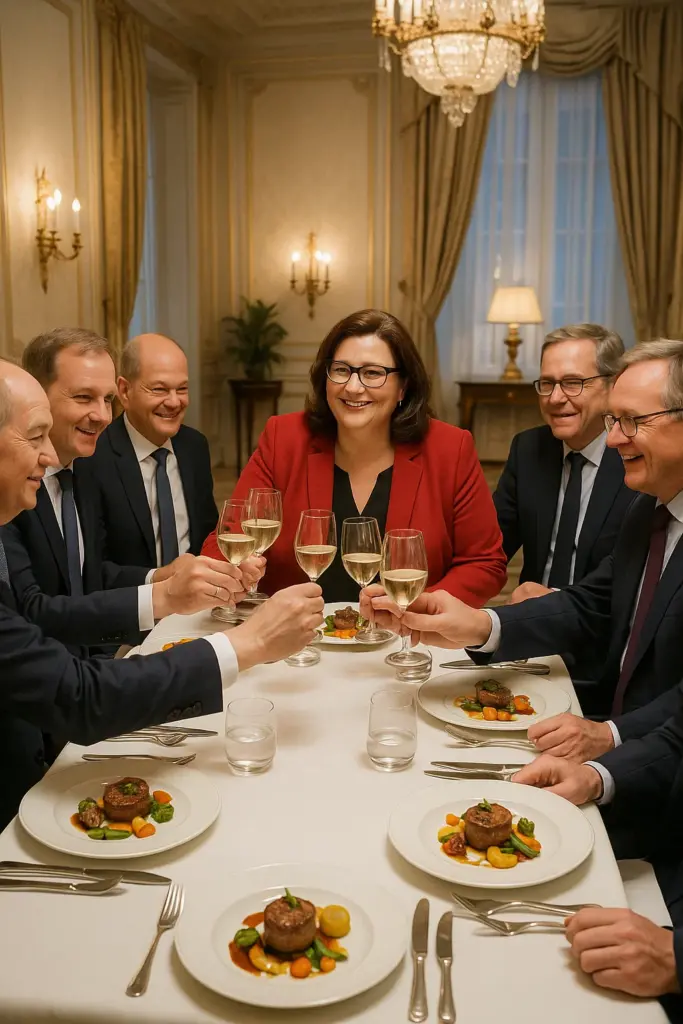 🍽️ Polit-Elite tafelt im Luxus – Sterneküche für SPD & Co.