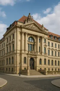 Gerichtssaal im Landgericht Görlitz – Ex-NPD-Funktionär wegen Missbrauchs und Betrugs zu 13 Jahren Haft verurteilt