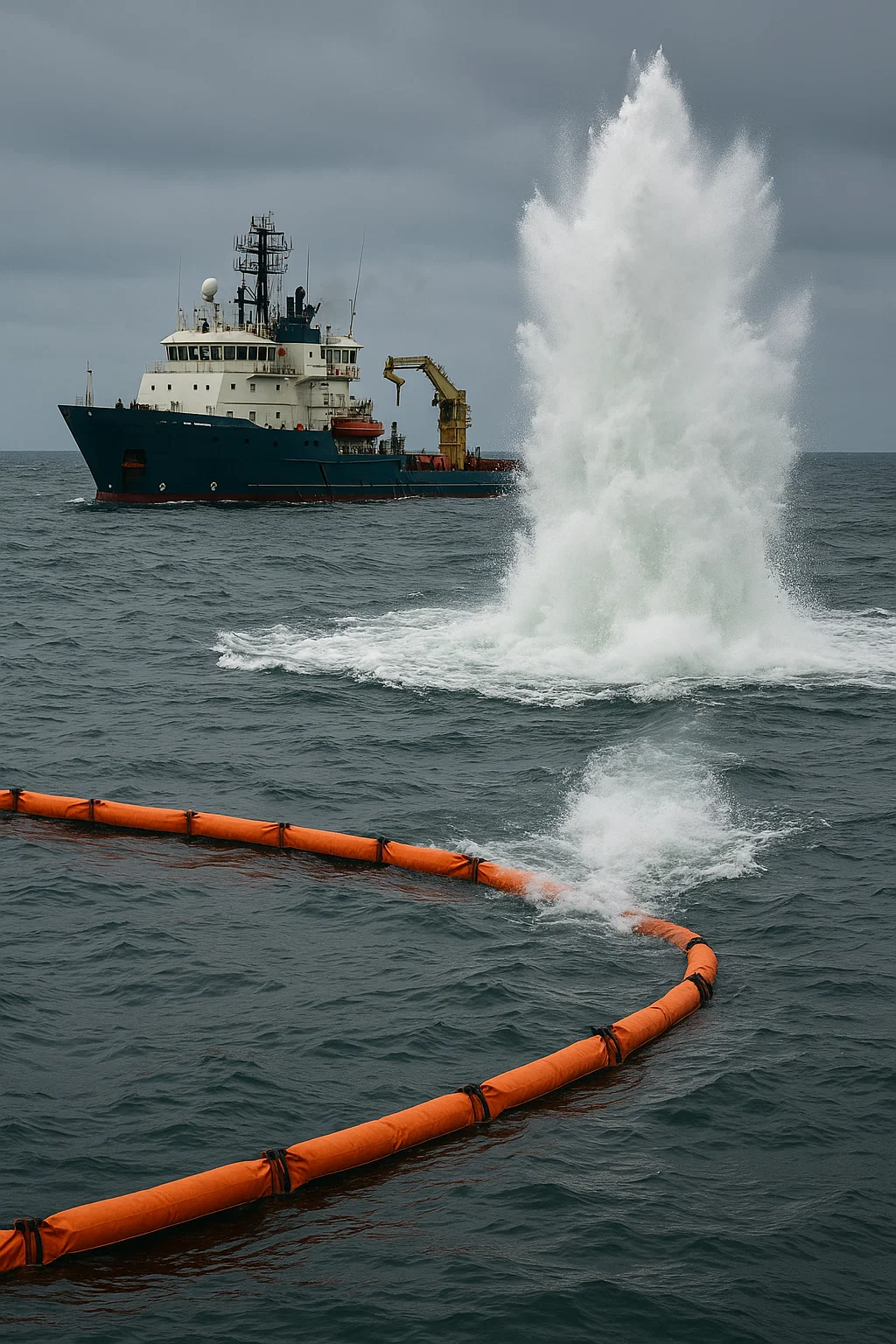 Polizeiabsperrung vor Nord-Stream-Pipeline, Symbolbild Sabotage