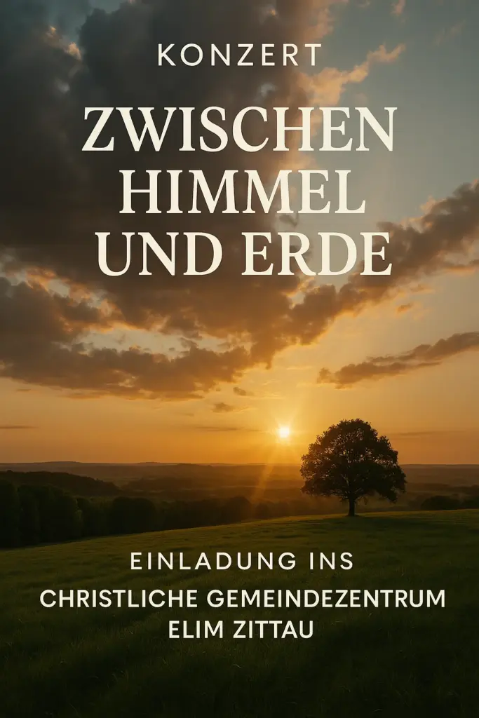 Konzert „Zwischen Himmel und Erde“ im Christlichen Gemeindezentrum Elim Zittau am 25. Oktober 2025