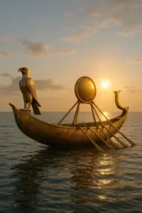 ⛵️ Schiffe älter als die Pyramiden – Archäologen entdecken uralte Boote in der ägyptischen Wüste Detailaufnahme eines 5.000 Jahre alten ägyptischen Holzschiffs aus Abydos.