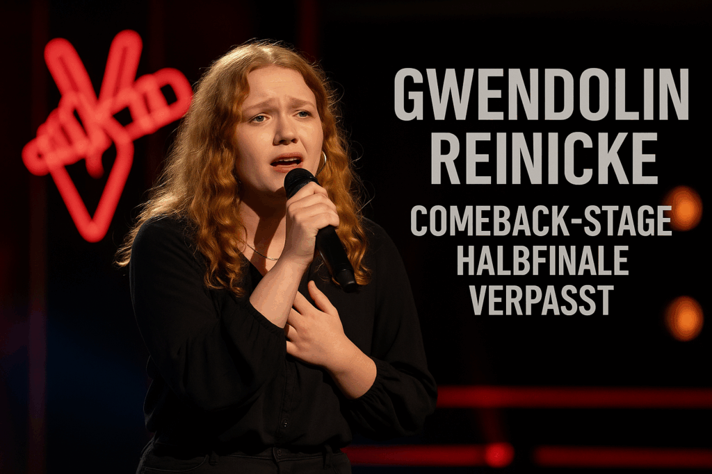 🎙️ Gwendolin Reinicke verpasst in „The Voice“-Comeback-Stage den Sprung ins Halbfinale