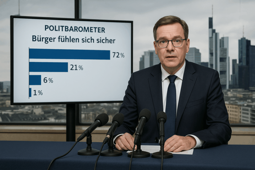 📊 Politbarometer: Breite Zustimmung zu Merz’ Stadtbild-These – Sicherheitsgefühl der Bürger bleibt mehrheitlich stabil
