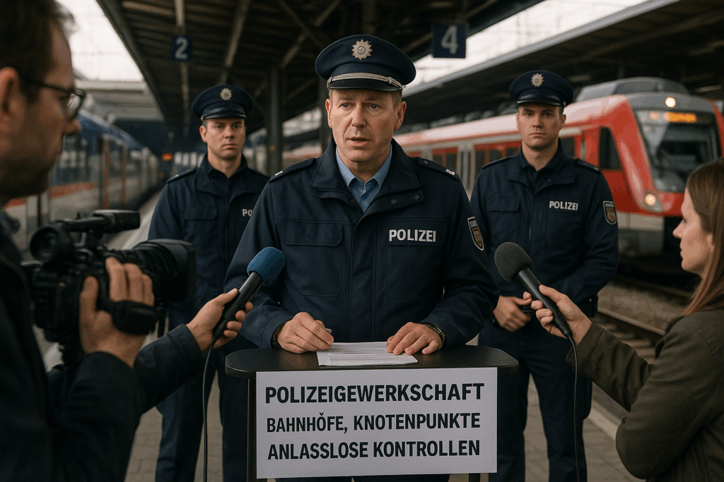 🛤️ Mehr Befugnisse an Knotenpunkten: Polizeigewerkschaft drängt auf anlasslose Kontrollen an Bahnhöfen