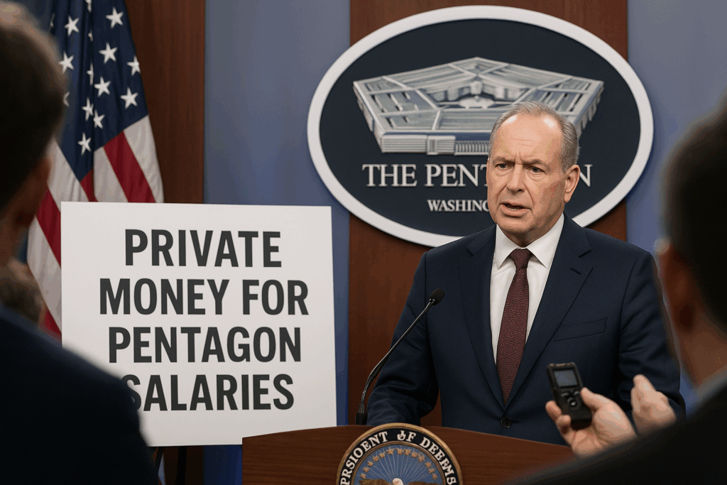 💸 Milliardär als mutmaßlicher Pentagon-Geldgeber: Privates Geld für Soldgehälter sorgt für Debatte