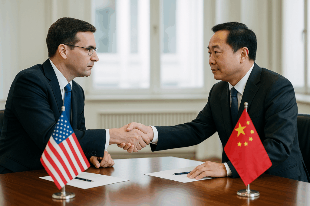 🤝 Annäherung mit Auflagen: USA und China stellen Weichen für vorläufigen Handelsfrieden