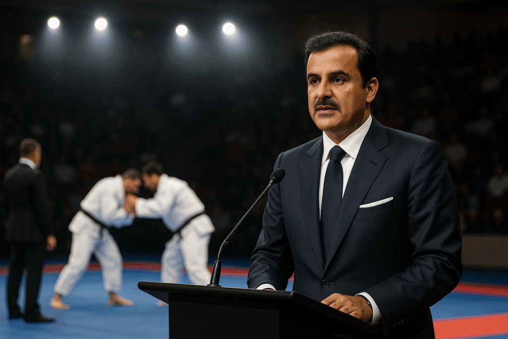 🥊 Lob für Katars Emir – und im Hintergrund läuft Kampfsport