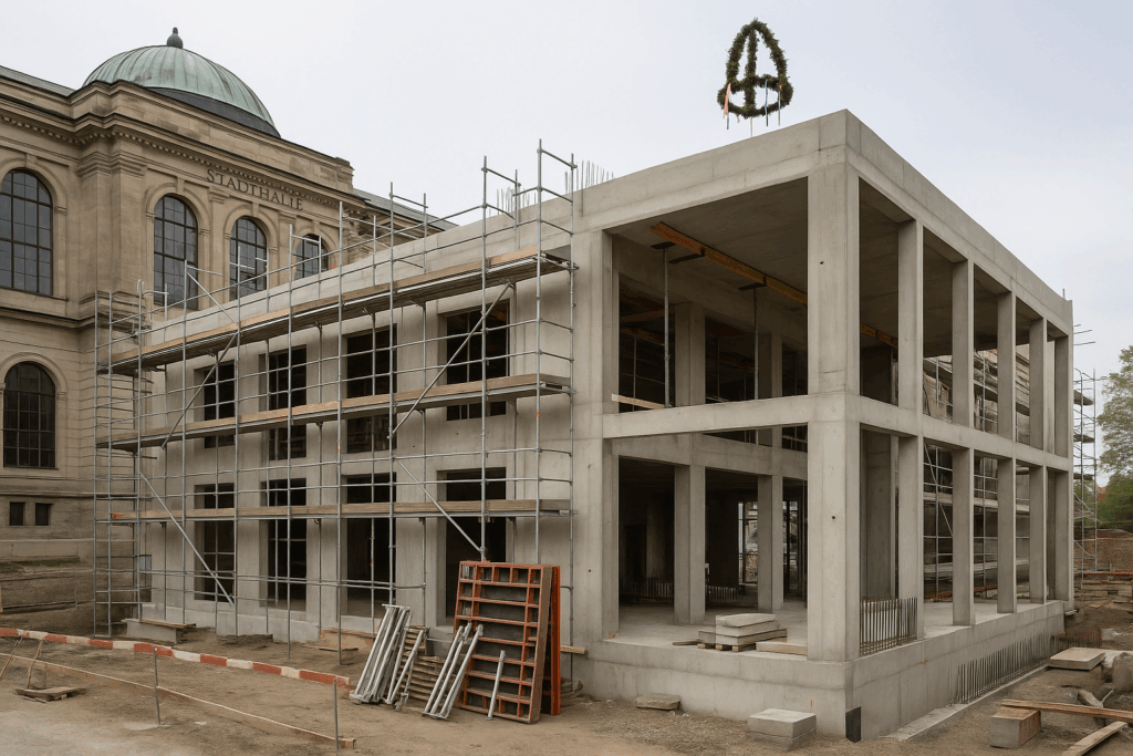 🏗️ Richtfest am Anbau der Görlitzer Stadthalle – Zeitplan steht