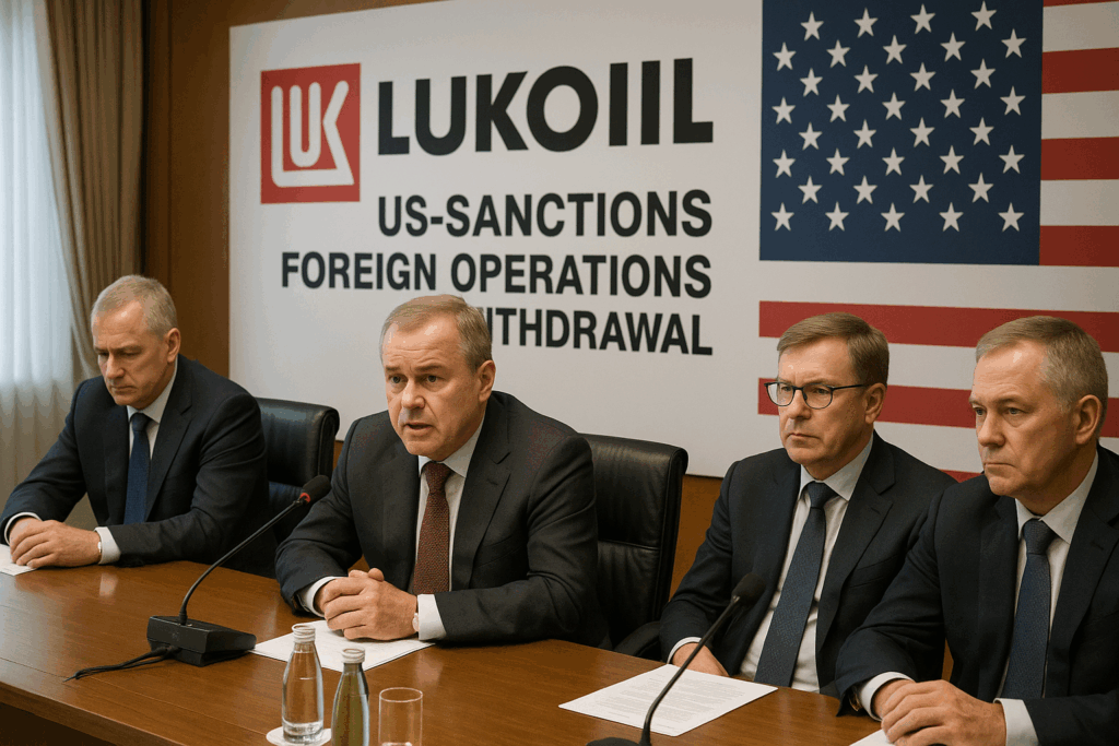 ⛽ US-Sanktionen setzen Lukoil unter Druck: Rückzug aus Auslandsengagements geplant