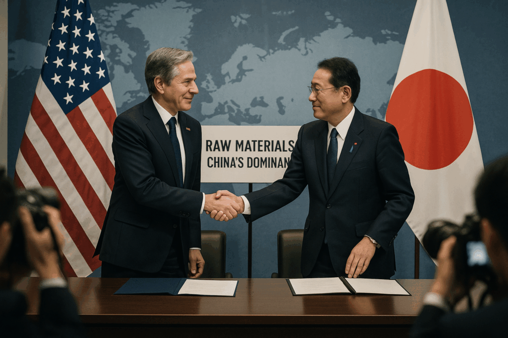 ⛏️ Washington und Tokio schmieden Rohstoffpakt gegen Chinas Dominanz