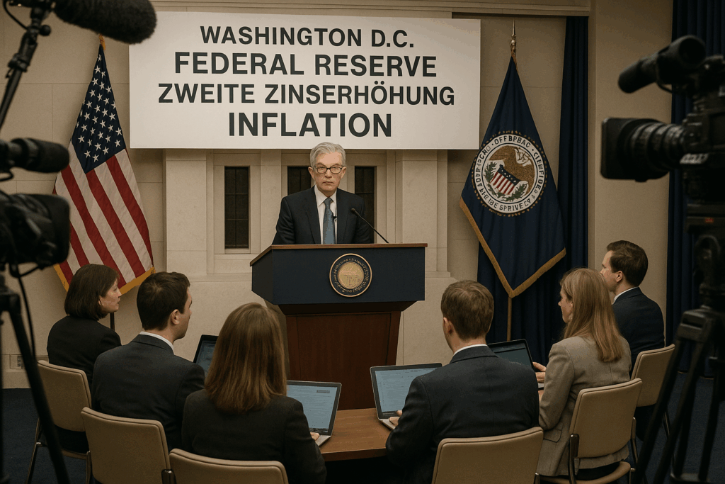 📉 Zweiter Zinsschritt der Fed: Vorsichtssignal trotz hartnäckiger Inflation