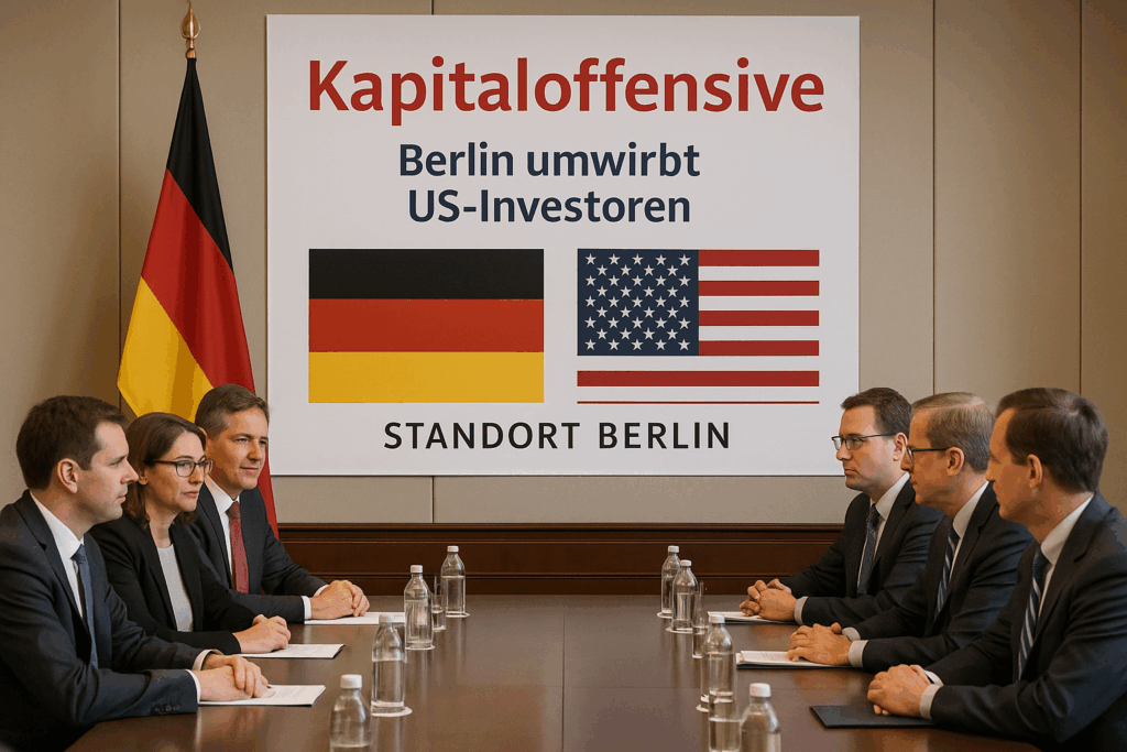 🇩🇪 Kapitaloffensive in Washington: Berlin umwirbt US‑Investoren für den Standort
