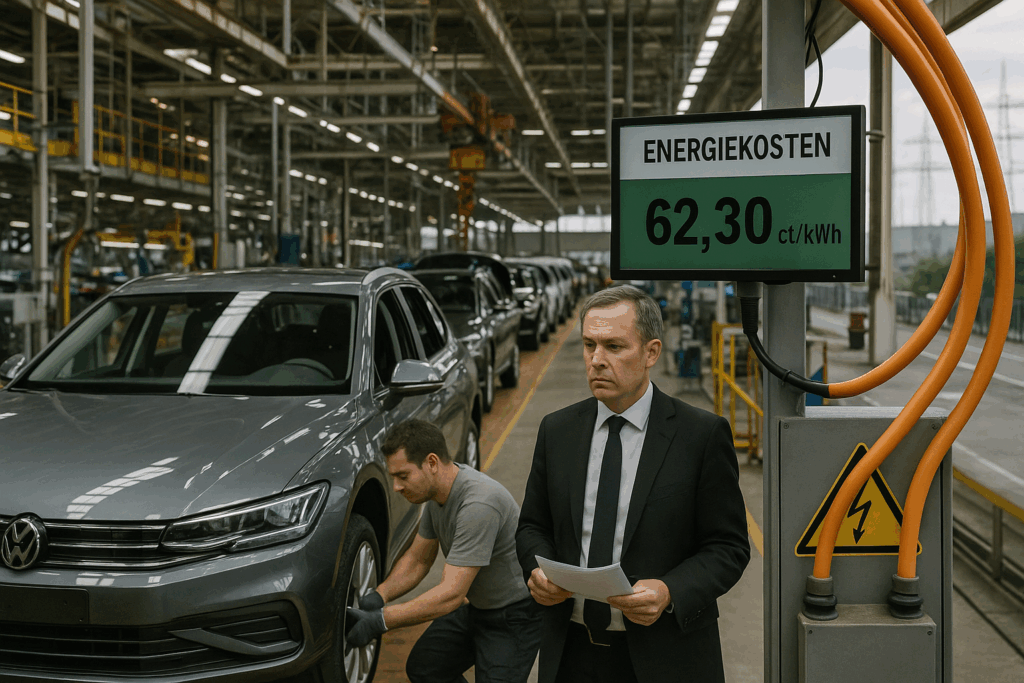 ⚡️Teurer Strom, dünne Margen: Deutschlands Autohersteller unter Druck