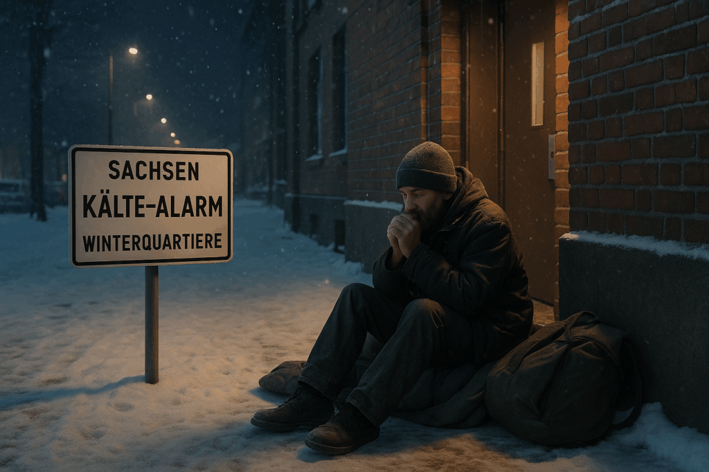 ❄️ Kälte-Alarm in Sachsen: Großstädte öffnen Winterquartiere für Obdachlose