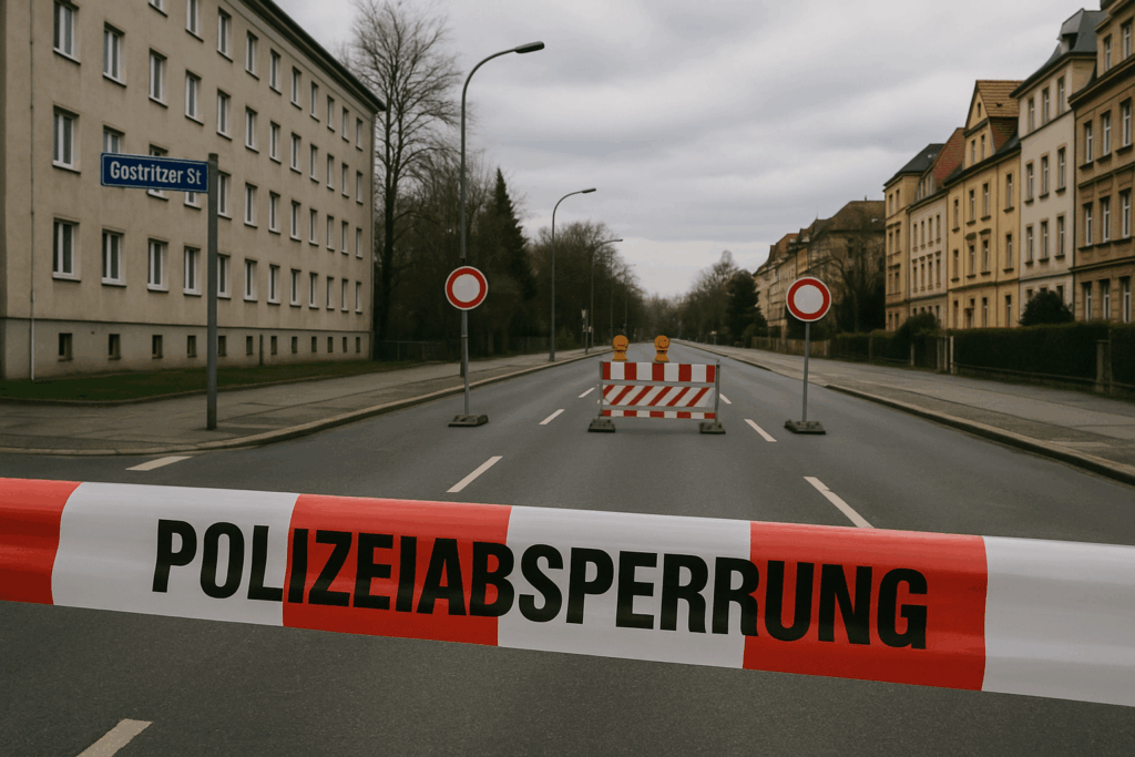 🚧 Absperrband ohne Bautrupp: Rätselhafte Sperrung an Dresdens Gostritzer Straße