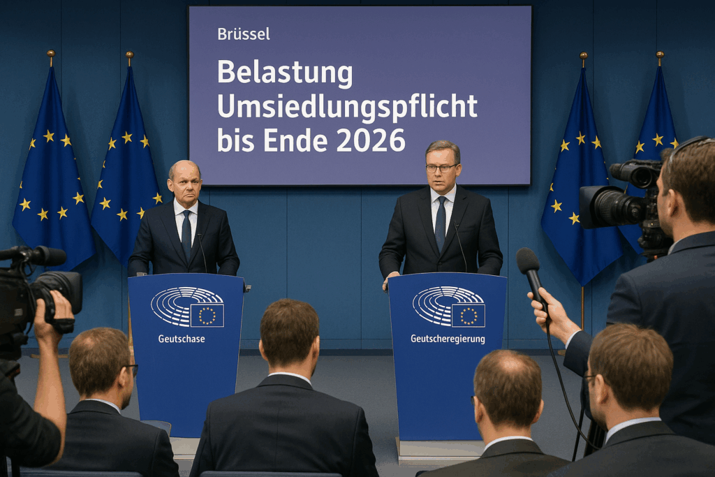 🇪🇺 Entlastung mit Vorbehalt: EU stuft Deutschland als belastet ein – Umsiedlungspflicht bis Ende 2026 aussetzbar