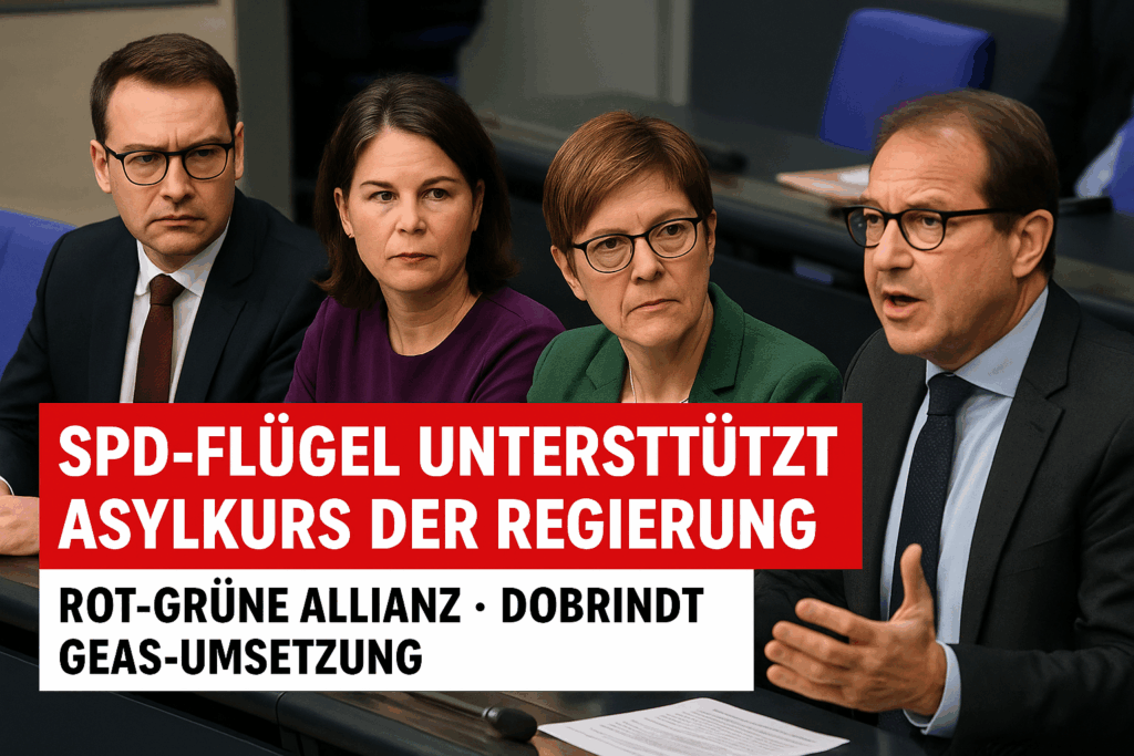 🧭 SPD-Flügel gegen Asylkurs der Regierung: Rot-grüne Allianz stellt Dobrindts GEAS-Umsetzung infrage