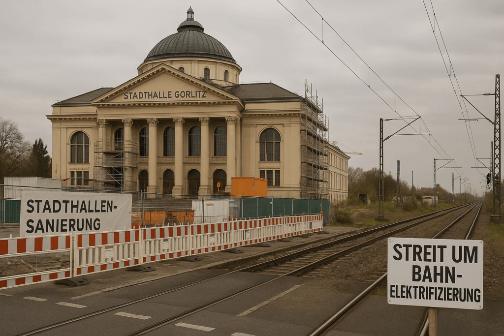 🗞️ Görlitz im Fokus: Stadthallen-Sanierung und Streit um Bahn-Elektrifizierung