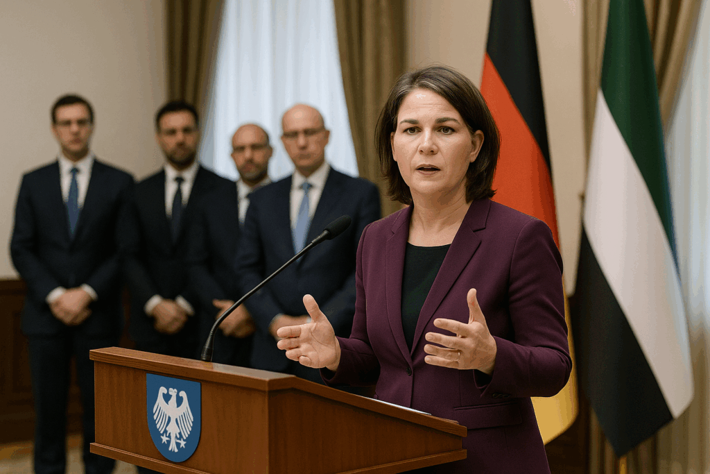 🕊️ Baerbock drängt auf diplomatischen Vorstoß im Nahen Osten