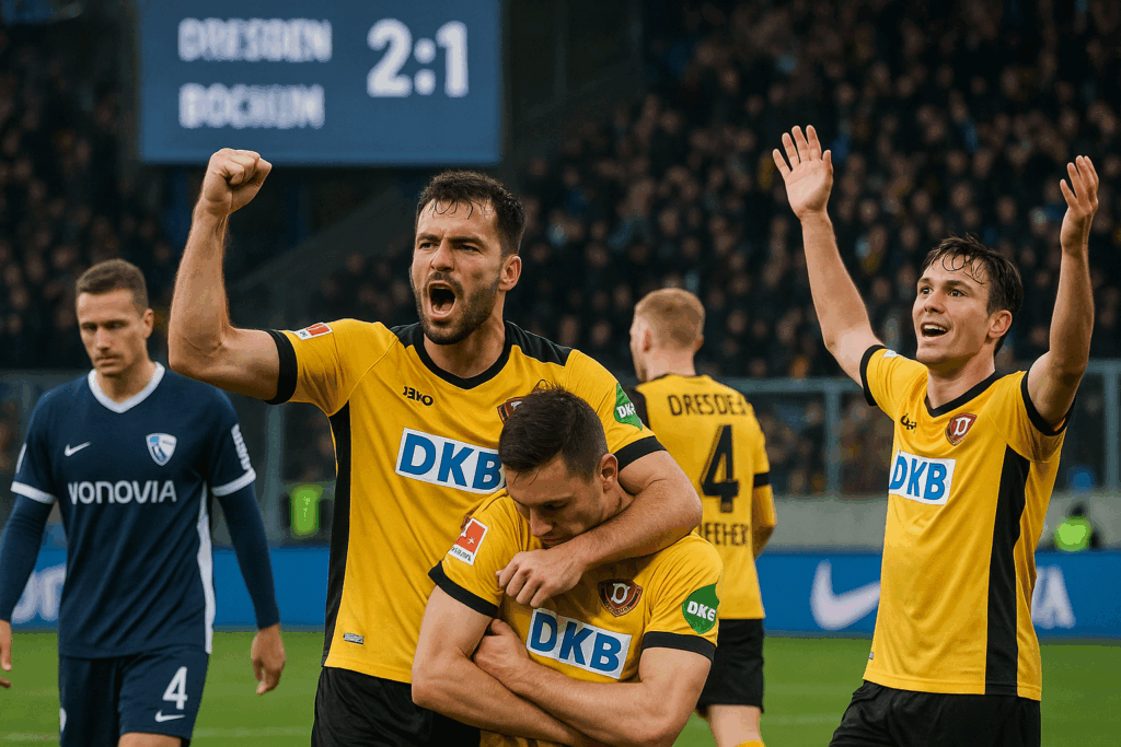 ⚽ Dresdens Befreiungsschlag an der Castroper: 2:1 in Bochum beendet monatelange Flaute