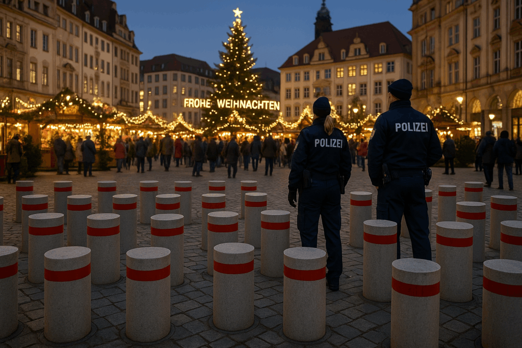 🛡️ Mehr Poller, mehr Präsenz: Sachsens Weihnachtsmärkte verschärfen den Schutz