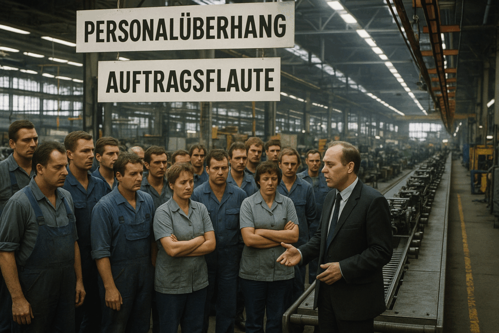 🏭 Personalüberhang in deutschen Fabriken: Unternehmen reagieren auf Auftragsflaute