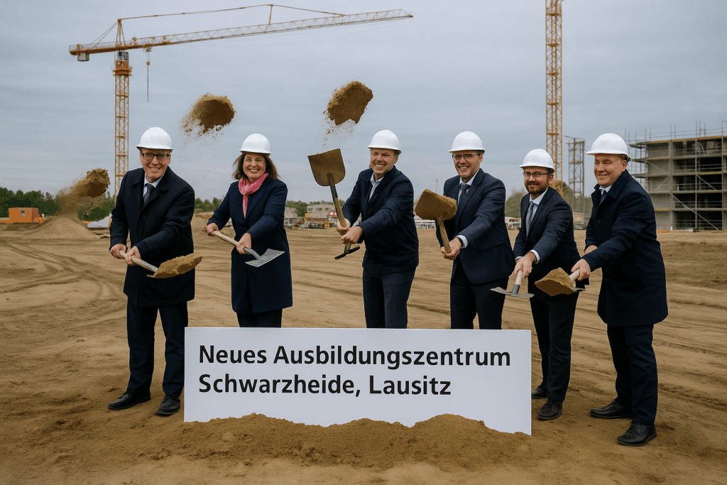 🏗️ Startschuss für neues Ausbildungszentrum in der Lausitz: Bau in Schwarzheide beginnt