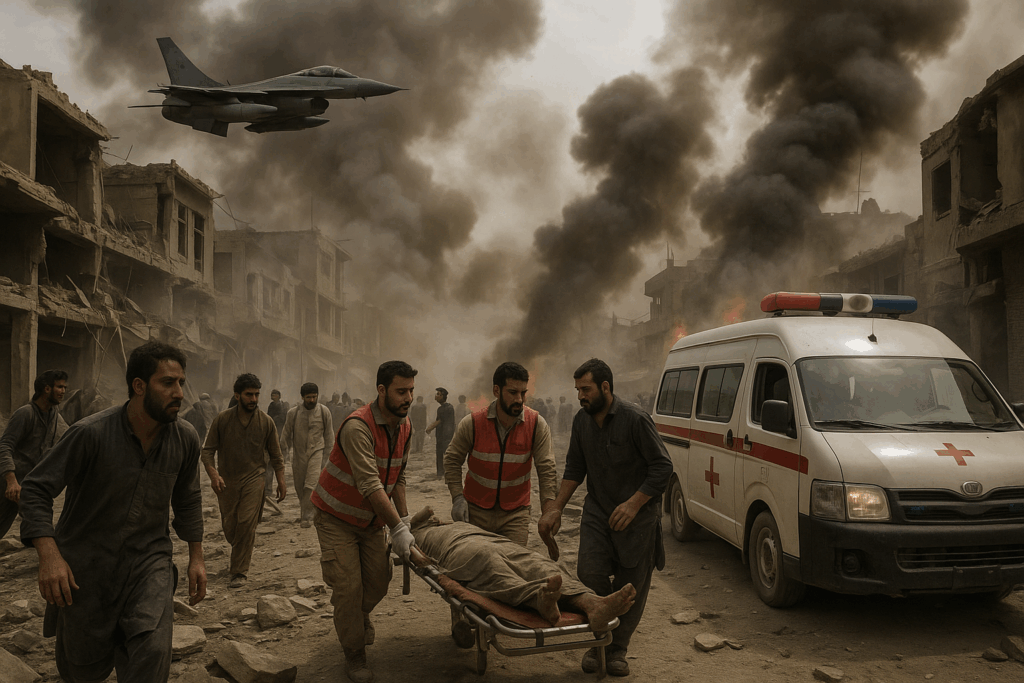 ⚠️ Grenzkonflikt eskaliert: Luftschläge aus Pakistan treffen Ostafghanistan – zehn Ziviltote gemeldet