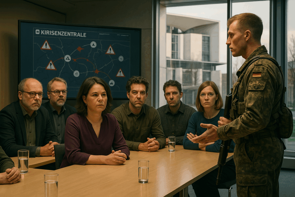 🛡️ Grüne drängen auf Krisenzentrale im Kanzleramt – scharfe Kritik am Wehrdienstkurs