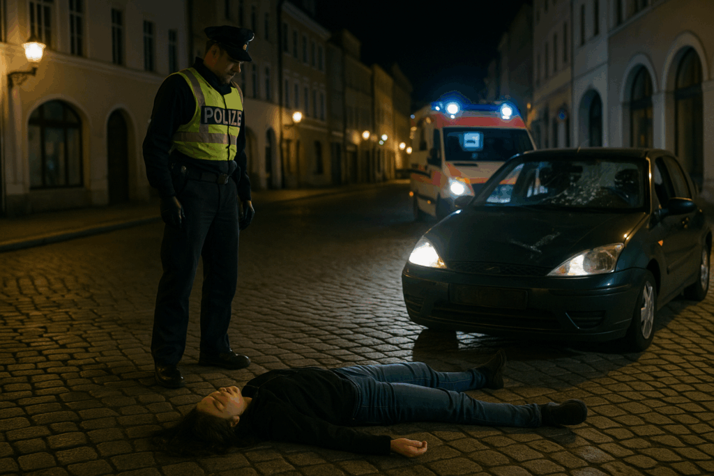 🕯️ Tragischer Zusammenstoß in Zittau: 18-jährige Fußgängerin stirbt nach Kollision