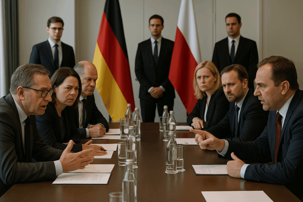 🕊️ Konsultationen in Berlin: Streit um Kriegsfolgen überlagert deutsch‑polnische Agenda