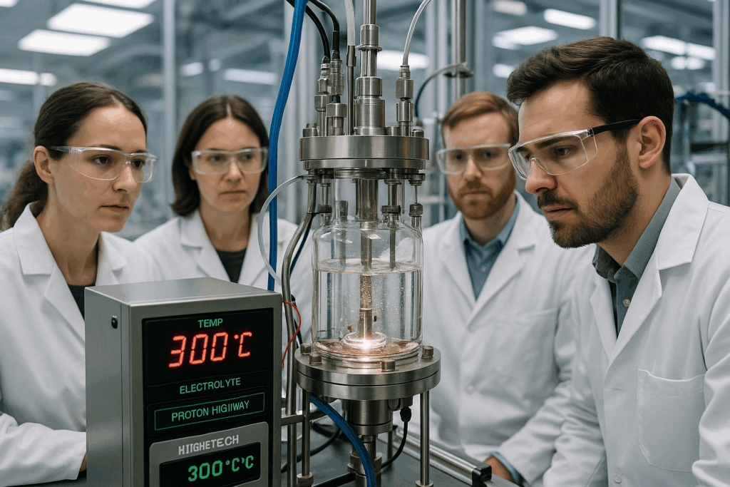 🔬 Protonen-„Autobahn“ bei 300 °C: Neuer Elektrolyt könnte Wasserstofftechnik spürbar voranbringen