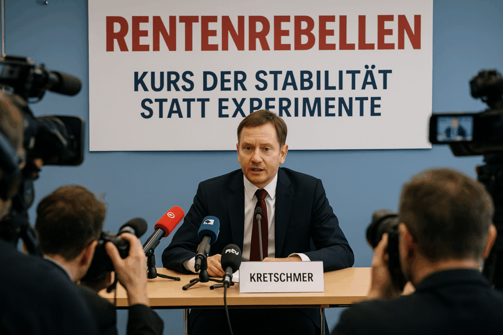 💶 Kretschmer bremst Rentenrebellen: Kurs der Stabilität statt Experimente