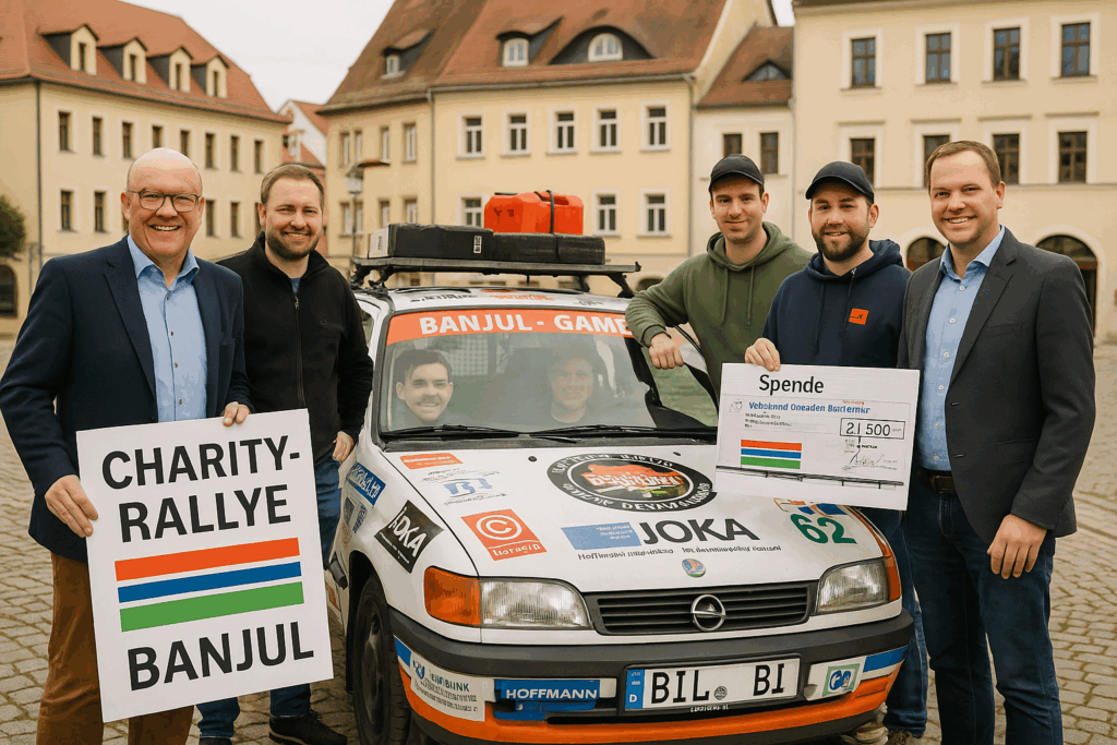 🏜️ Oberlausitzer Mittelständler auf Charity-Rallye bis nach Banjul