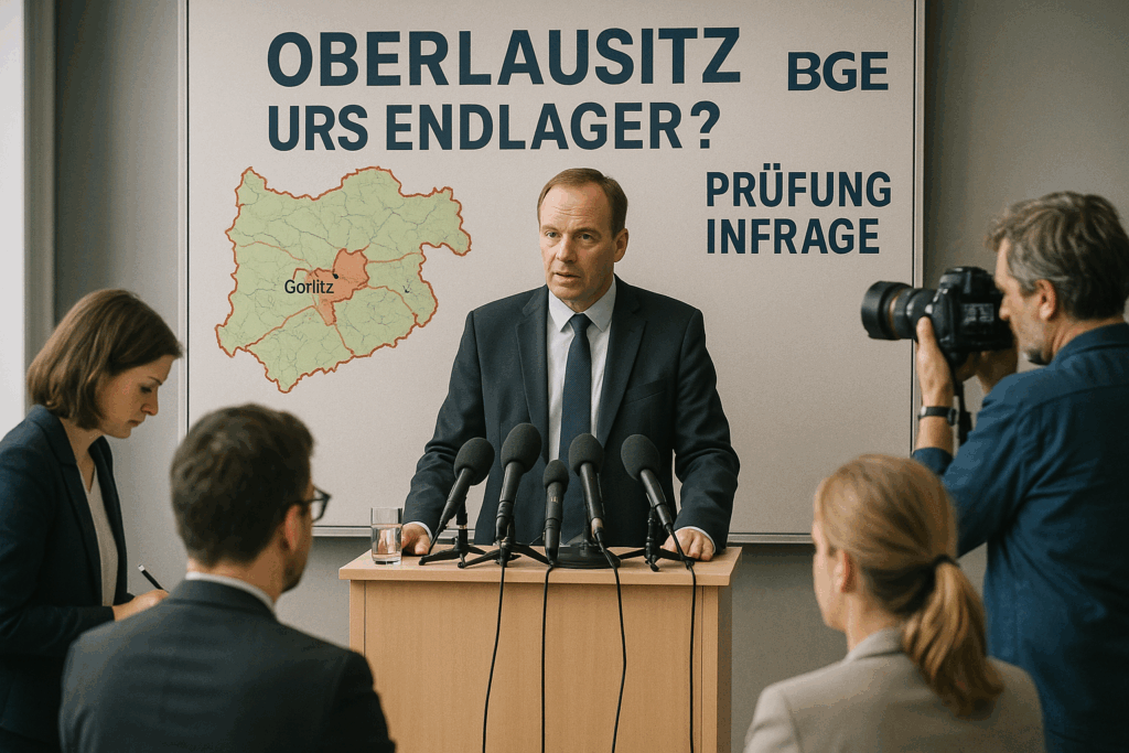 ☢️ Oberlausitz: Ursu stellt BGE‑Prüfung zum Endlager infrage