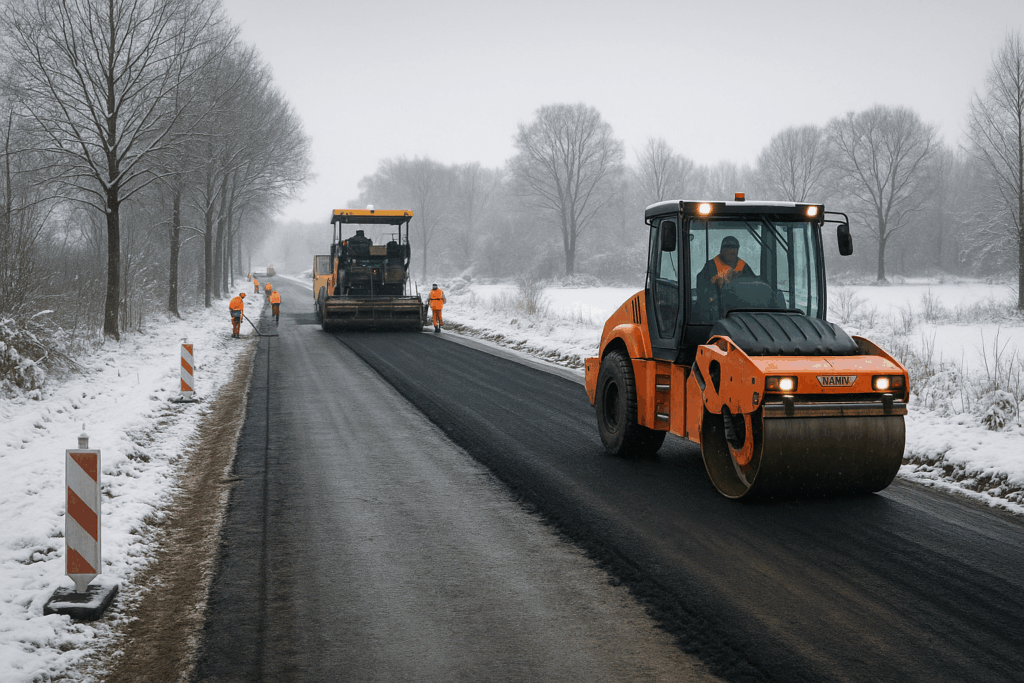 🚧 Winterspurt auf der Straße: Im Norden des Kreises Görlitz wird noch gebaut