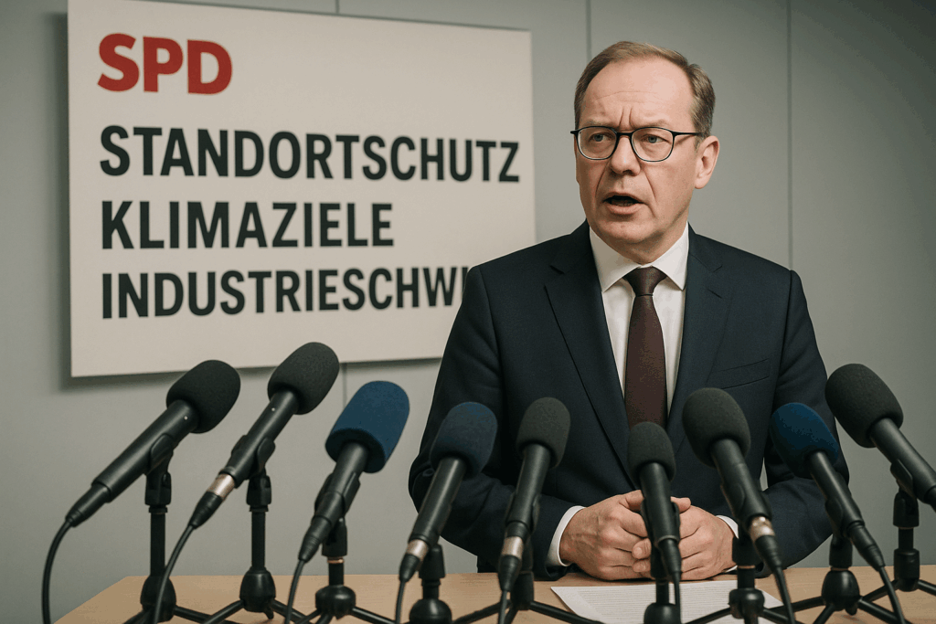 🏭 SPD setzt auf Standortschutz: Klimaziele ja – aber ohne Industrieschwund