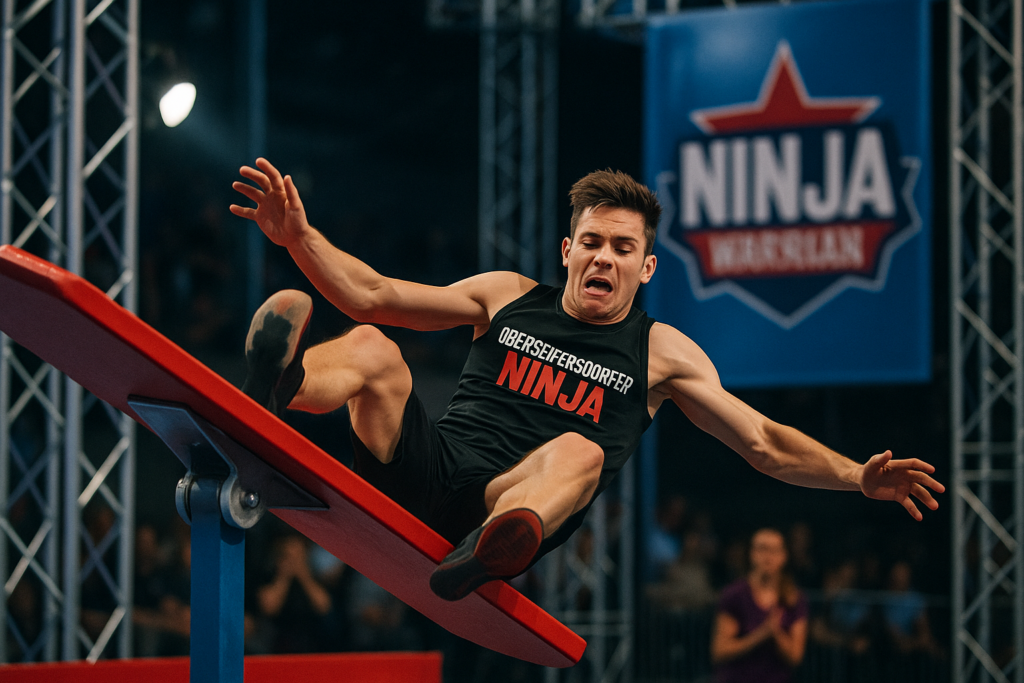 💧 Sturz an der Dachwippe: Oberseifersdorfer Ninja verpasst das Finale