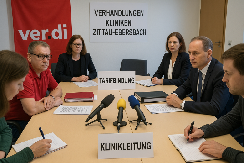 🩺 Verdi drängt auf Tarifbindung: Verhandlungen an Kliniken in Zittau und Ebersbach starten