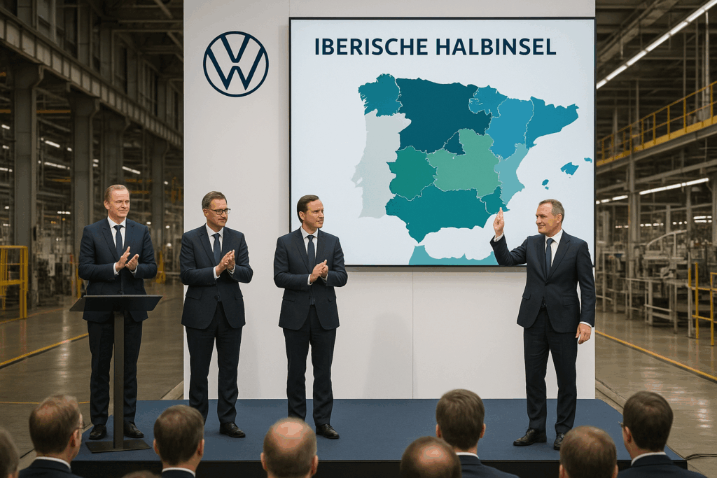 ⚙️ VW bündelt Fertigung in fünf Regionen – Startschuss auf der Iberischen Halbinsel