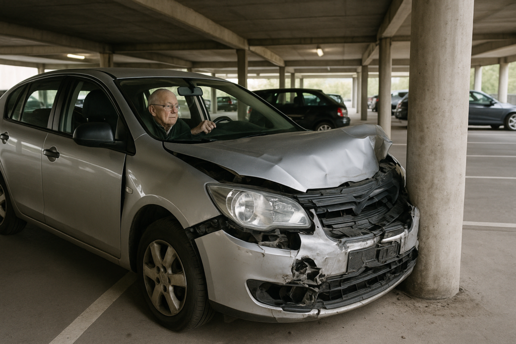 🚗 Pedalfehler eines 90-Jährigen löst teuren Parkhaus-Unfall in Görlitz aus