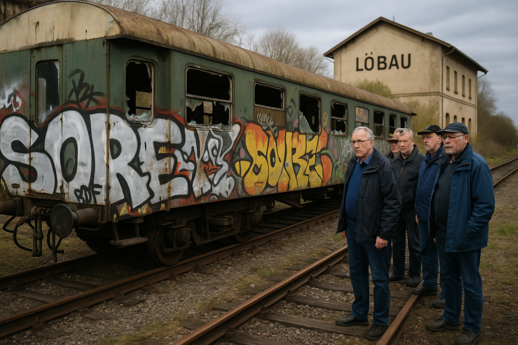 🛤️ Vandalismus an historischem Waggon: Eisenbahnfreunde in Löbau erneut betroffen