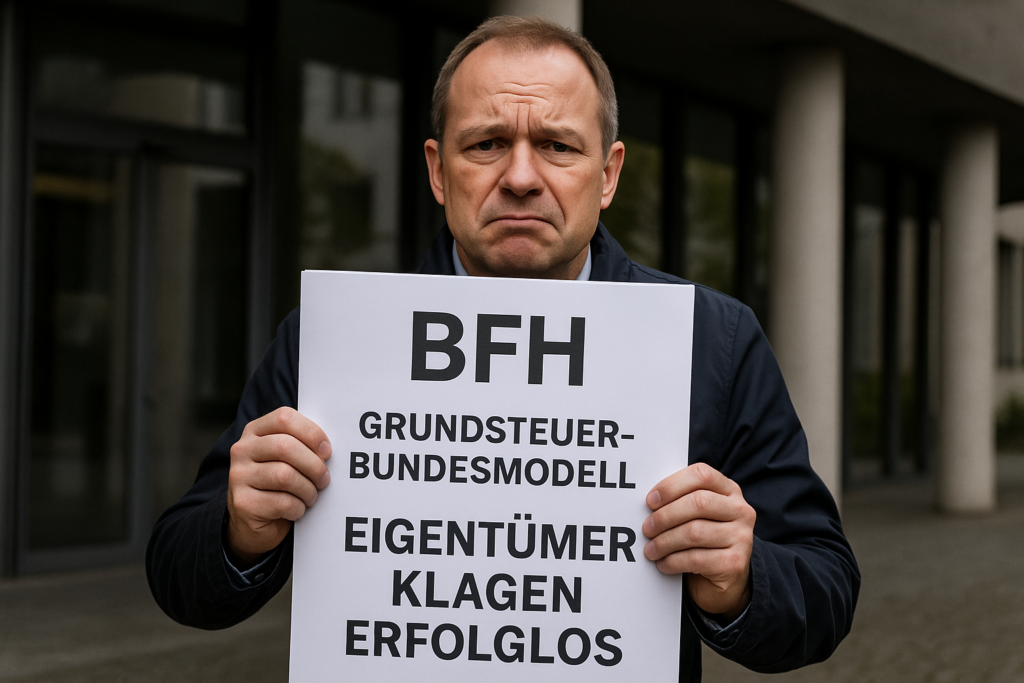 ⚖️ BFH bestätigt Grundsteuer-Bundesmodell: Klagen von Eigentümern bleiben erfolglos
