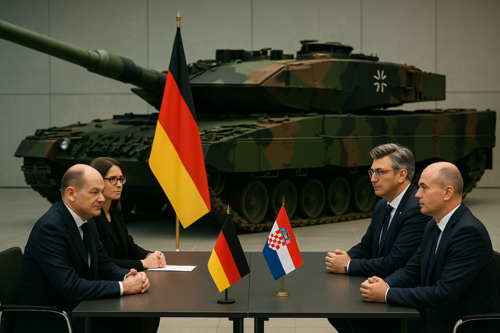 🛡️ Kroatien setzt auf Leopard 2A8: Berliner Verständigung über 44 deutsche Kampfpanzer